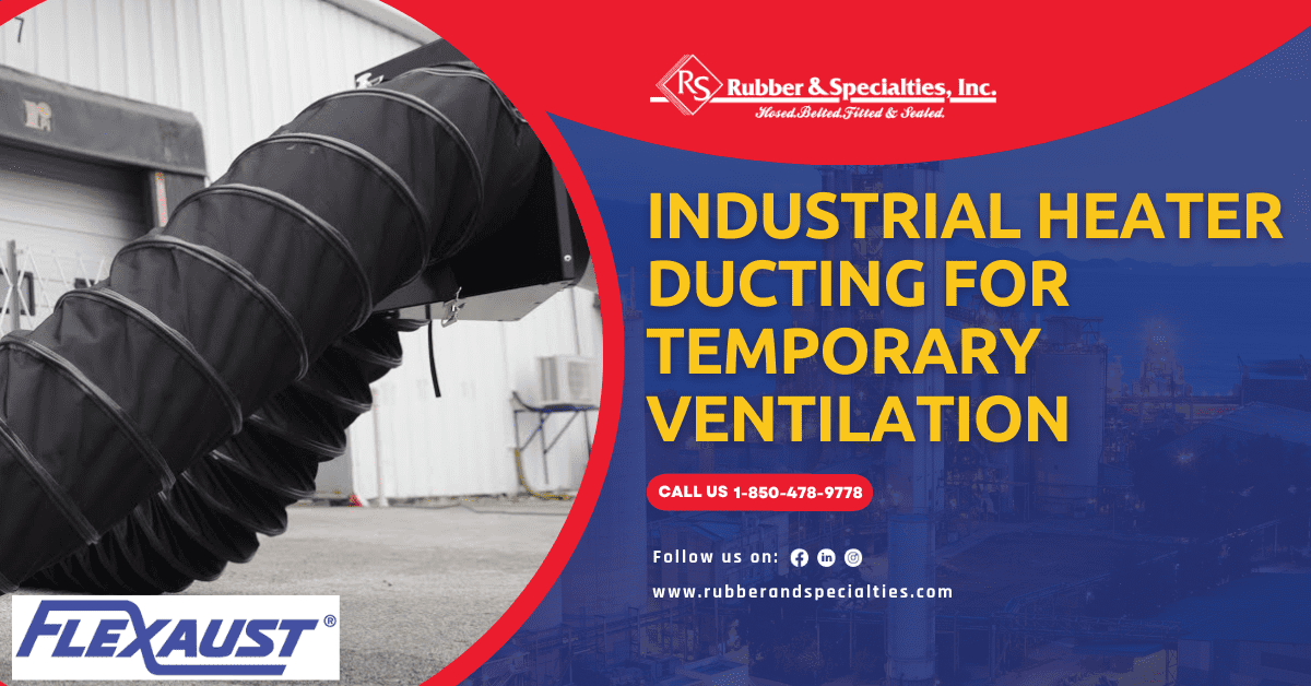 Industrial Heater Ducting for Temporary Ventilation